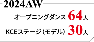 2024AW オープニングダンス 64人 / KCEステージ（モデル） 30人