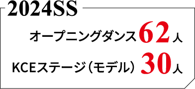 2024SS オープニングダンス 62人 / KCEステージ（モデル） 30人